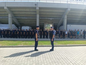 złożenie meldunku na rozpoczęcie ćwiczeń