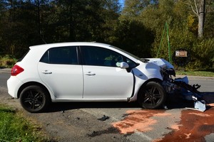 uszkodzenia powypadkowe pojazdów uczestniczących z zdarzeniu drogowym w Wietrznie