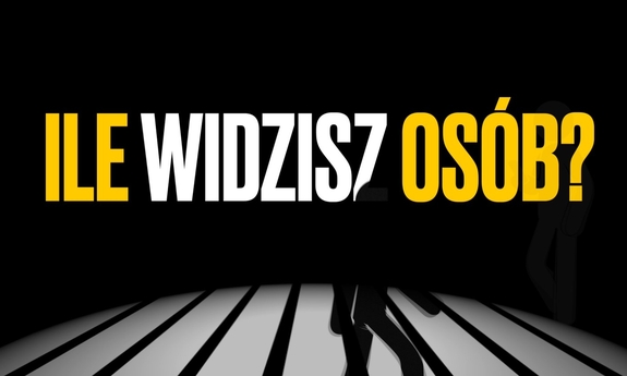 grafika promująca kampanię z hasłem w środowej części: ile widzisz osób?