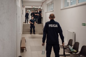 policjanci uczestniczący w szkoleniu