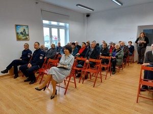 Uczestnicy debaty społecznej w Korczynie