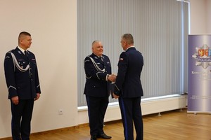 uczestnicy uroczystej zbiórki w KMP Krosno