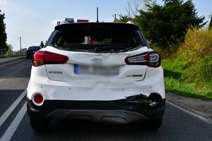 uszkodzenia pokolizyjne tylnej części hyundaia