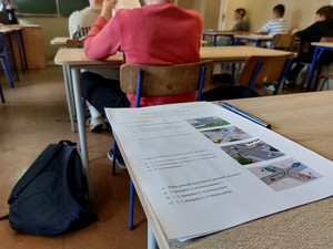 kwestionariusz testowy podczas konkursu wiedzy teoretycznej