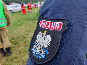 uczestnicy ćwiczeń służb ratowniczych podczas działań w Rudawce Rymanowskiej
