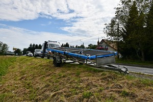 uszkodzenia pokolizyjne pojazdów uczestniczących w kolizji drogowej w Ustrobnej