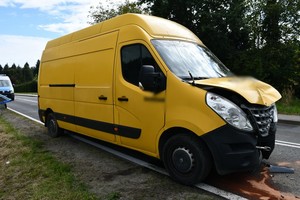 uszkodzenia pokolizyjne pojazdów uczestniczących w kolizji drogowej w Ustrobnej