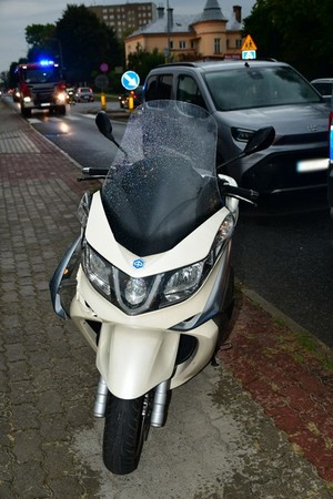 uczestniczący w zdarzeniu motocykl