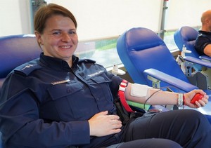 Uczestnicy akcji krwiodawstwa