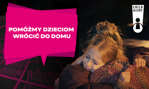 plakat promujący kampanię z hasłem pomóżmy dzieciom wrócić do domu
