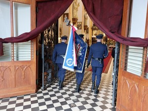 Uczestnicy uroczystości upamiętniających gen. Stanisława w Korczynie