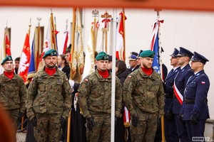 Uczestnicy uroczystości patriotycznych z okazji Święta Niepodległości