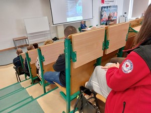 uczestnicy konferencji podczas wykładów