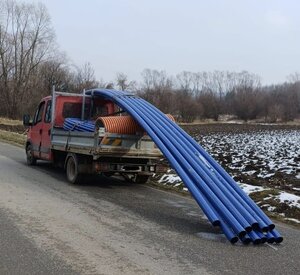 Pojazd z kontroli drogowej na ul. Nowa Wieś w Rymanowie