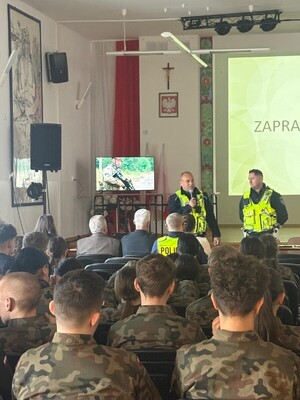 Spotkanie z uczniami I LO w Rymanowie
