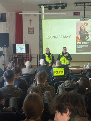 Spotkanie z uczniami I LO w Rymanowie