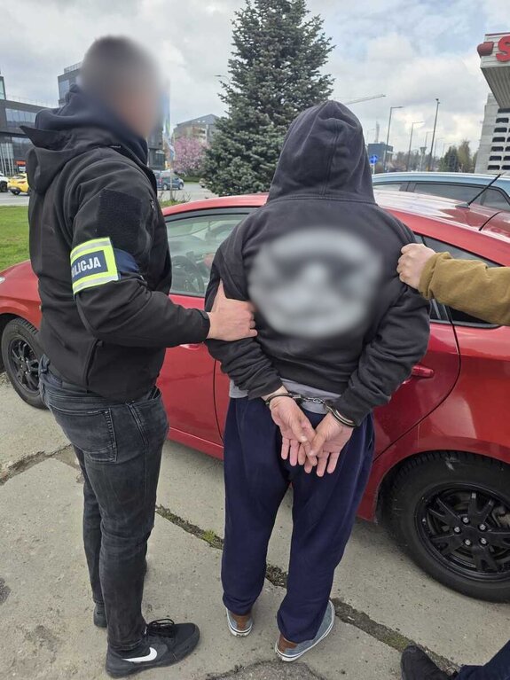 Zdjęcie zatrzymanego w dniu 9 kwietnia 2026 roku.